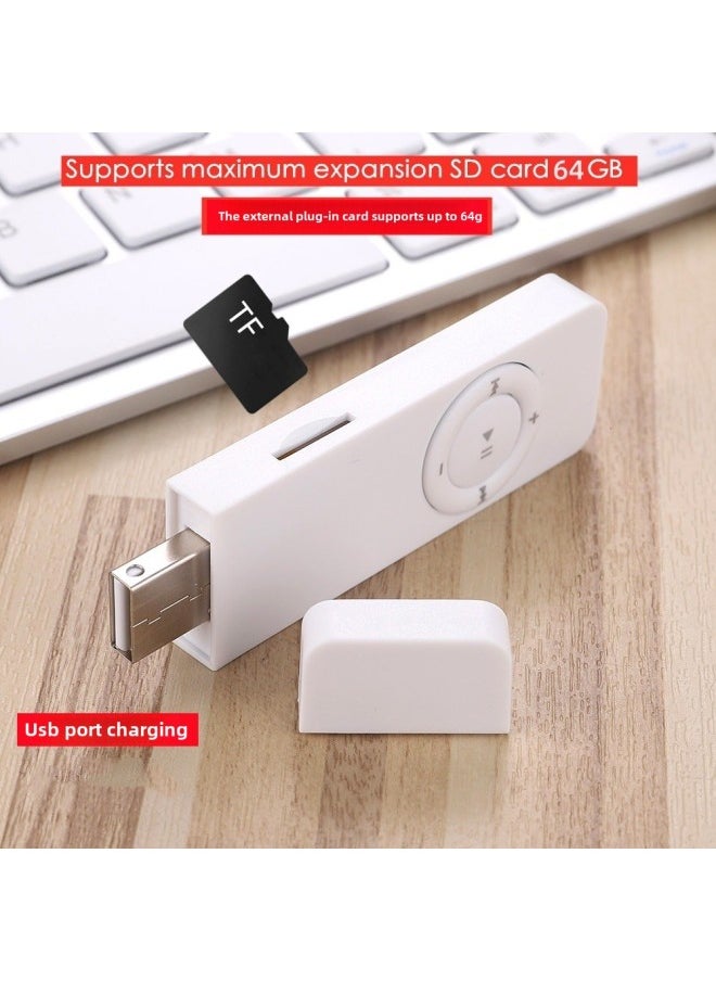 Generic Student Version Mp3 Walkman Player Small English Music Mp4 In-line Cute U Disk Girls P3 Genuine Goods-Body Color:White [free Headphones/lanyard/otg/freight Insurance/lifetime Warranty]-Memory Capacity:64gb, Official Standard Configuration  - Image 5