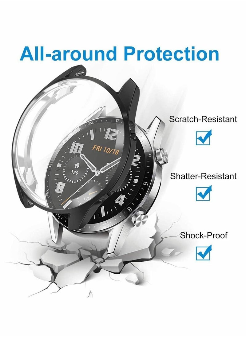 Y&D - Compatible for Huawei Watch GT 2 46mm Screen Protector Case 1PCS Soft TPU Scratch Resist Full Cover Proof Protective Bumper Shell - Image 1