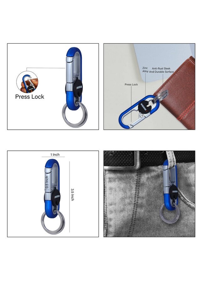 TechPro Techpro Stainless Steel Keychain Heavy Duty Car Keychain for Men and Women…  - Image 5