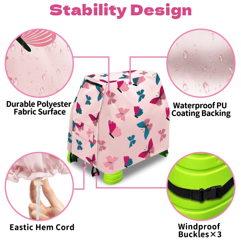 Intoypad Kids Water Table Cover for Step2 Rain Showers Water Table Accessories, Outdoor Toys Waterproof Sunshade Dust Cover for Toddlers 1-3 Outdside Step 2 Watertable Toys for Kids Ages 3-5 - Image 5
