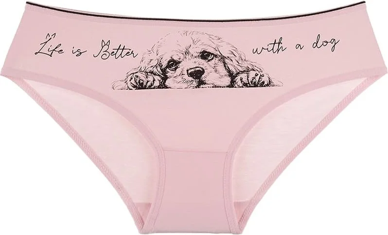 دونيلا 10 Pcs Colored Dog Printed Girl's Panties - 415056