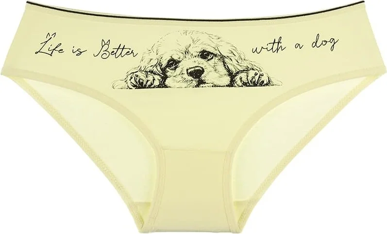 دونيلا 10 Pcs Colored Dog Printed Girl's Panties - 415056