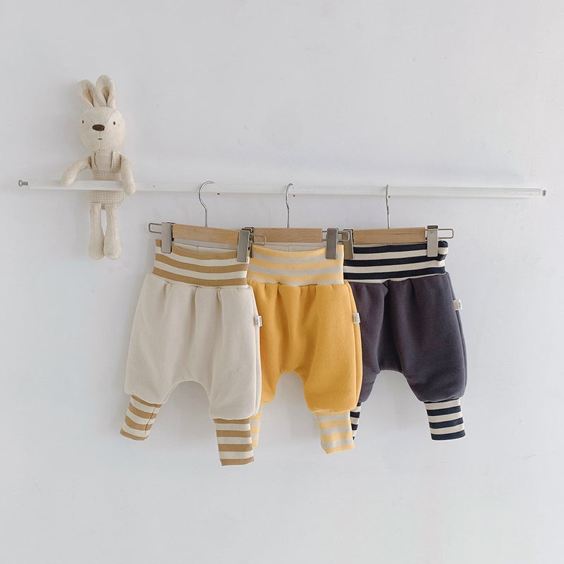 Baby's Pants with Velvet Thickened Autumn and Winter Cute Cartoon Large PP Pants Outer Wear Baby Warm High Waist Big Fat Pants - Image 4