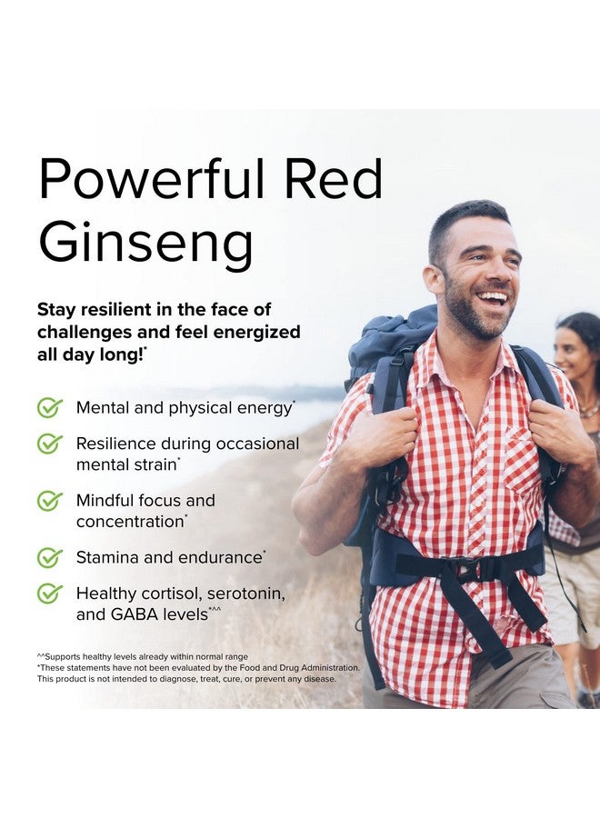 Terry Naturally Hrg80 Red Ginseng Energy 30 Capsules Red Ginseng Root Powder Panax Ginseng Hrg80 Nongmo Vegan Gluten Free 30 Servings - Image 5
