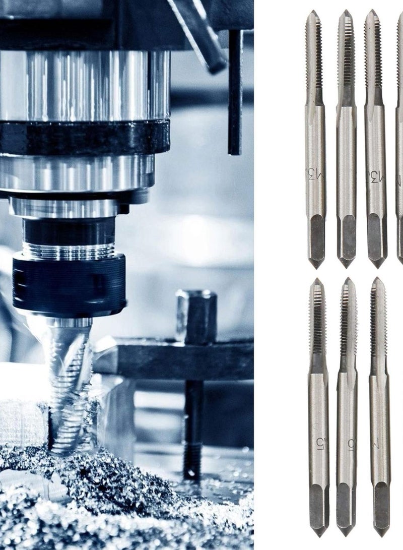 GGOOT 10Pcs Metric Tap, Manual M3.5 Carbon Steel Hardware Machine Tools Industrial Supplies for Wood Plastic Aluminum Soft Materials - Image 3