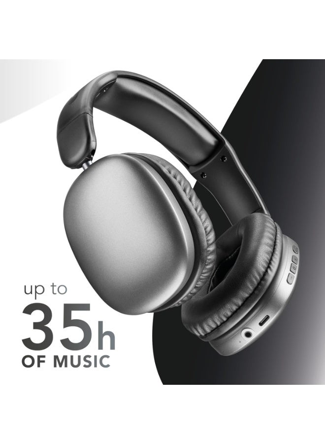 Cellularline MAXI3 Wireless Over-Ear Headphones, Active Noise Cancellation, USB-C Charging - Image 3