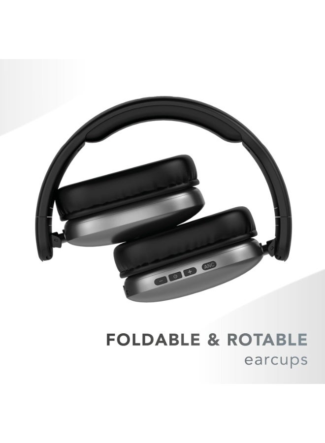 Cellularline MAXI3 Wireless Over-Ear Headphones, Active Noise Cancellation, USB-C Charging - Image 2