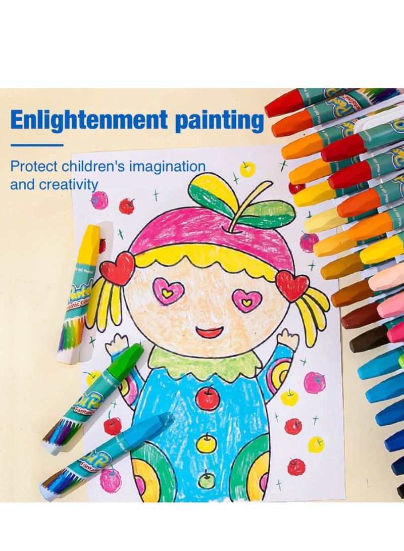 SYOSI Oil Pastels, 36 Color Non Toxic Oil Pastels for Kids,Students Crayons Art School Supplies Oil Pastel Art Supply, Kids Oil Pastel, Students Painting Drawing Oil Paint Drawing Sticks - Image 4