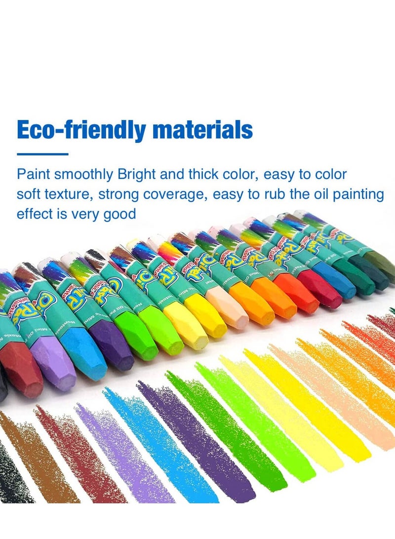 SYOSI Oil Pastels, 36 Color Non Toxic Oil Pastels for Kids,Students Crayons Art School Supplies Oil Pastel Art Supply, Kids Oil Pastel, Students Painting Drawing Oil Paint Drawing Sticks - Image 2