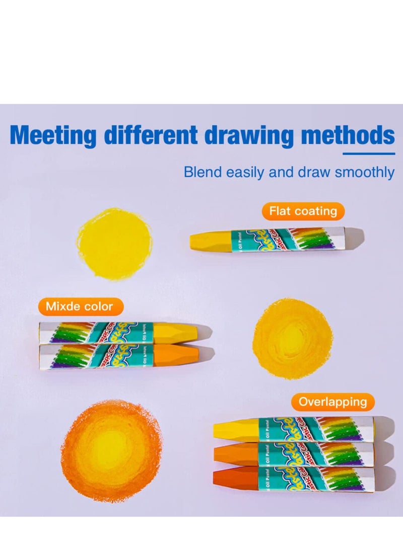 SYOSI Oil Pastels, 36 Color Non Toxic Oil Pastels for Kids,Students Crayons Art School Supplies Oil Pastel Art Supply, Kids Oil Pastel, Students Painting Drawing Oil Paint Drawing Sticks - Image 5