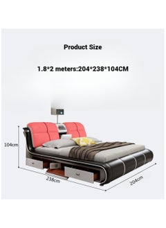 AWD Smart Bed King Size Provided with Projector Massage Bluetooth Speaker Storage Drawers Safe Air Purifier Clock Display Bedroom Essential King Size Bed Luxurious Modern Smart Bed.  - Image 4