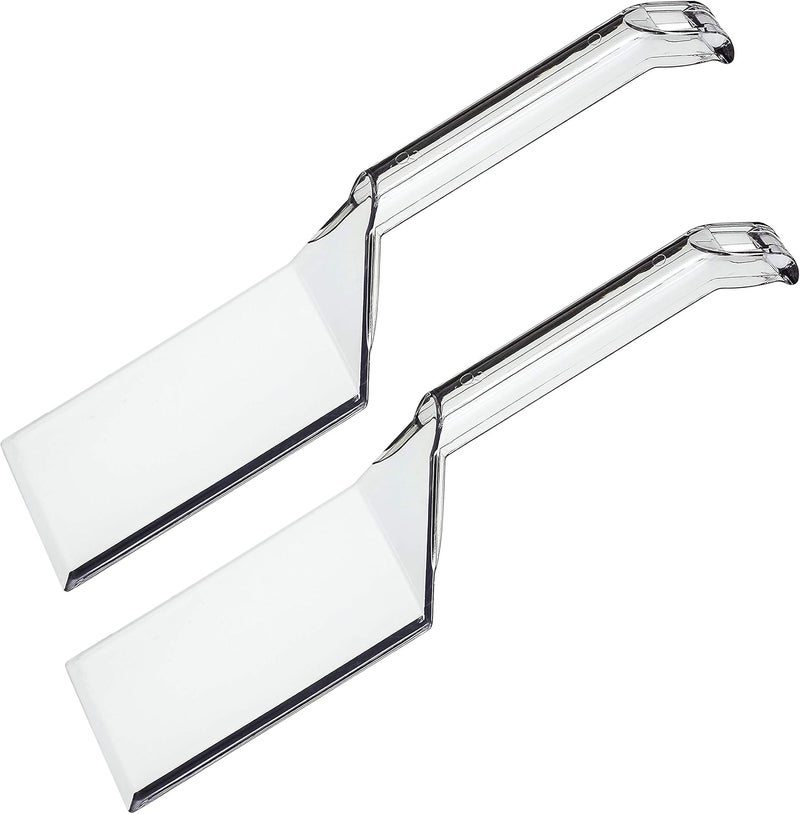 PLASTICPRO Disposable Plastic Serving Spatula Durable Heavy Duty Premium Serving Utensils Clear Pack of 4 - Image 1