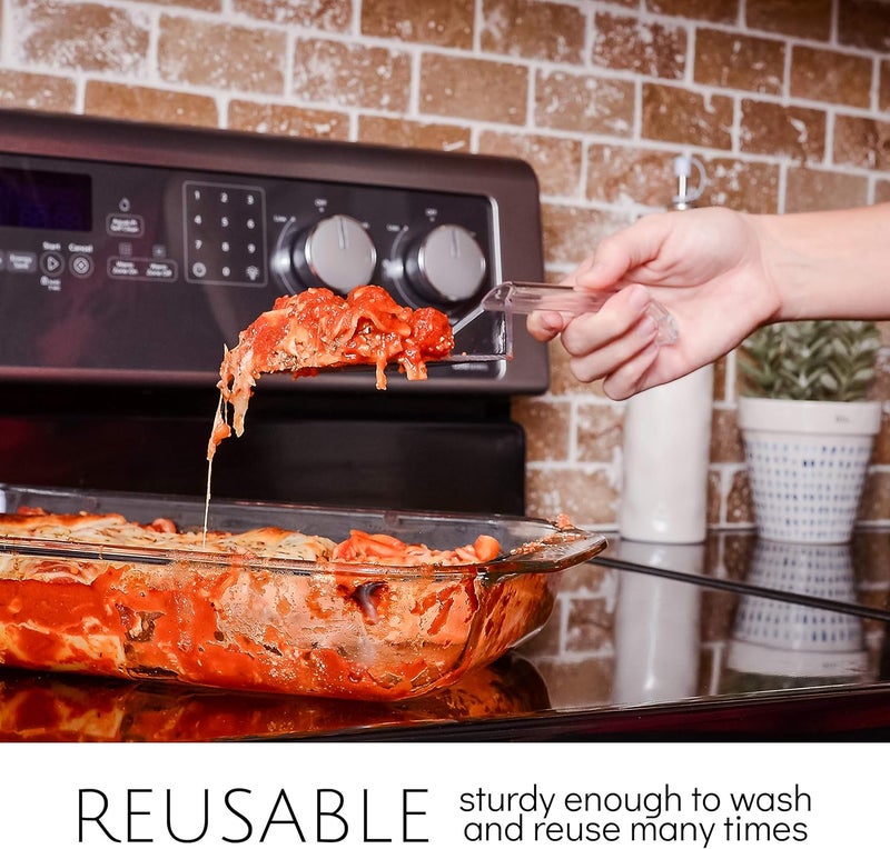 PLASTICPRO Disposable Plastic Serving Spatula Durable Heavy Duty Premium Serving Utensils Clear Pack of 4 - Image 4