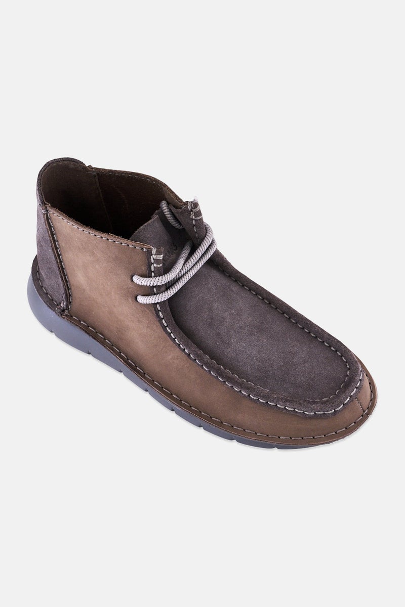 clarks Men Colehill Wally Lace Up Ankle Boots, Dark Grey - Image 1