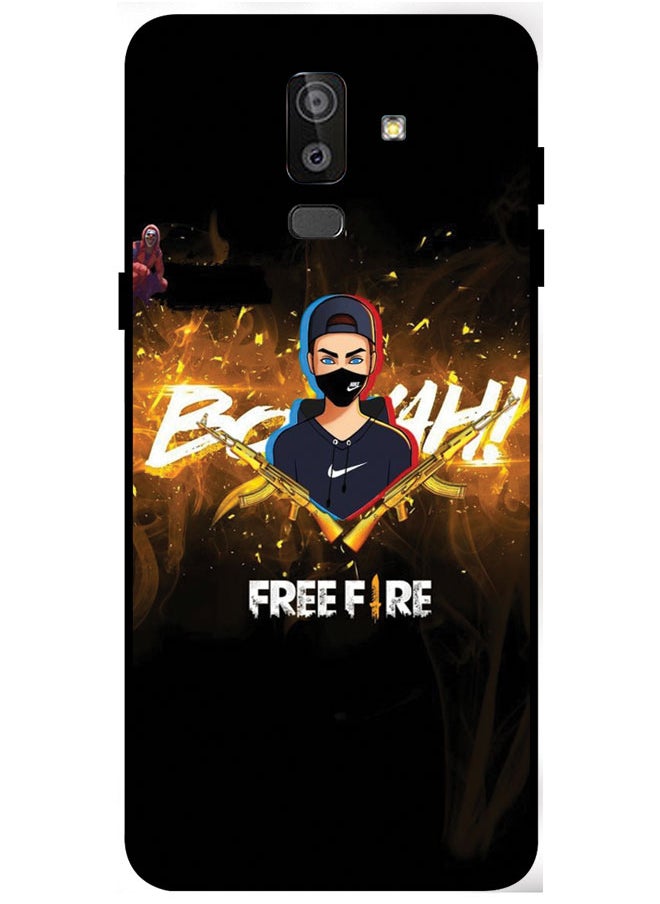 EYE CATCH - Protective Case Cover For Samsung Galaxy J8 Smart Series Printed Protective Case Cover for Samsung Galaxy J8 Free Fire - Image 1