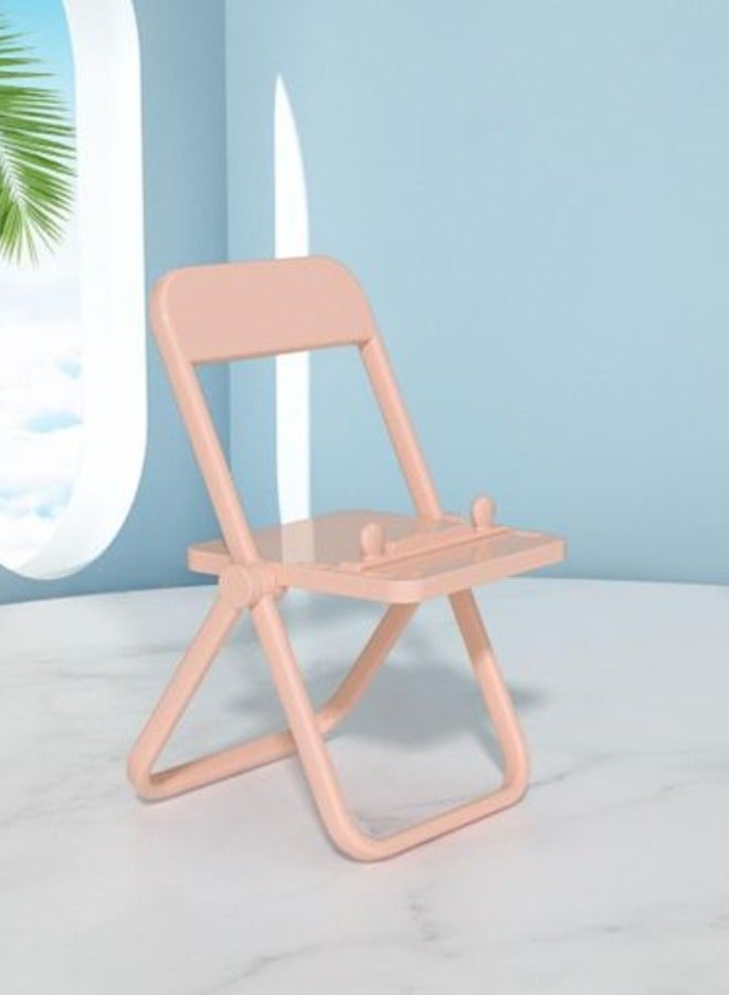 Mini Foldable Adjustable, Small and Lightweight Chair Mobile Phone Holder Stand - Image 1