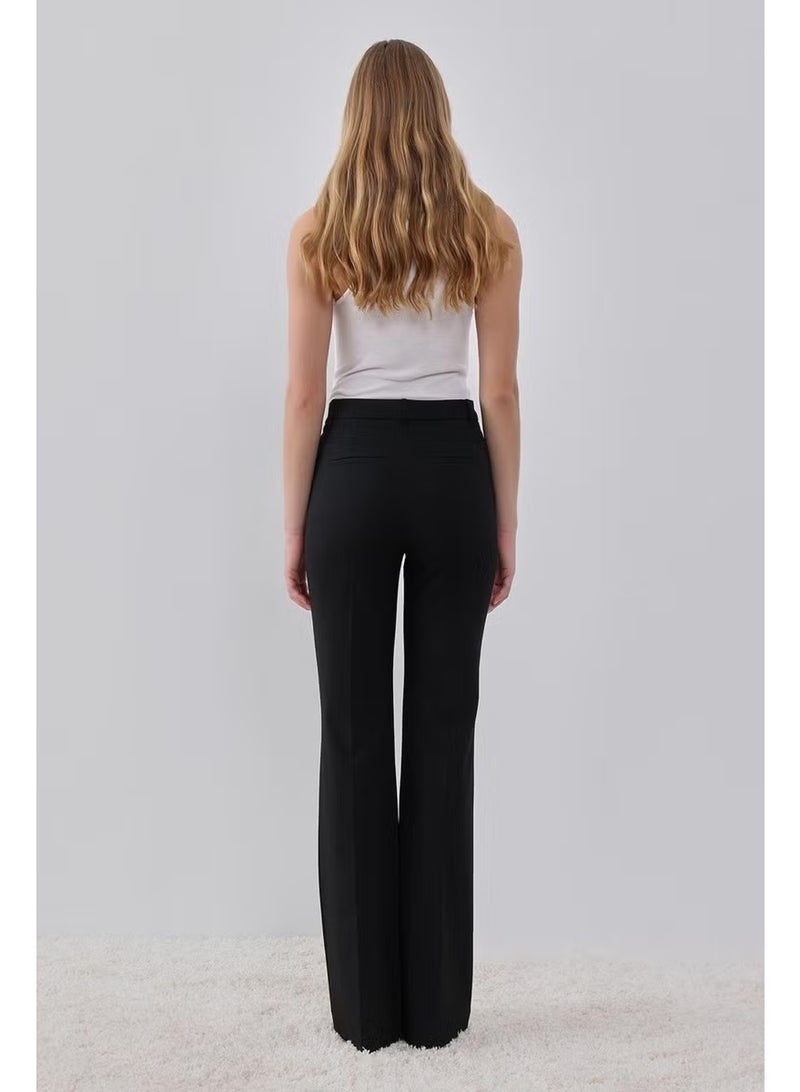 Pieces Of Melon Black Flare Leg Trousers - Image 3