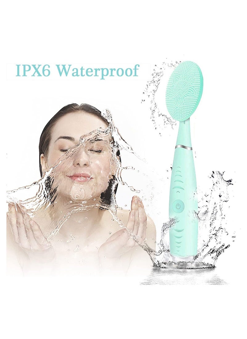Cleansing brush, portable handle cleansing brush, 5 adjustable speed vibration rechargeable cleansing brush, deep cleansing gentle exfoliating massage