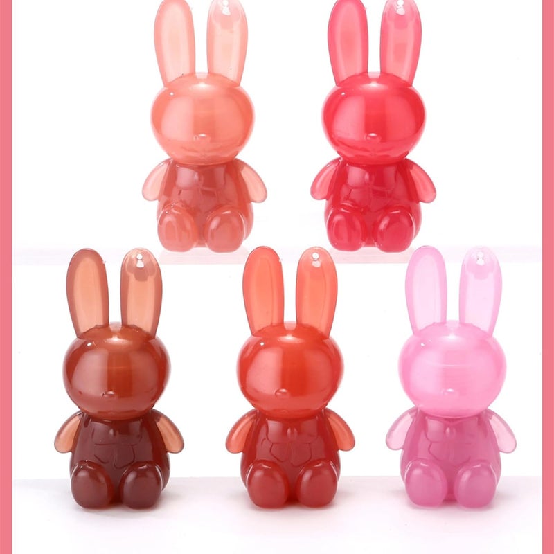 6 Colors Hydrating Lip Gloss Moisturizing Lipstick Rabbits Lip Glaze Easy To Apply Makeup Supplies For Woman - Image 3