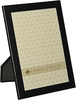 Lawrence Frames Lawrence Frames Black 5 by 7 Aluminum Metal Picture Frame  - Image 1