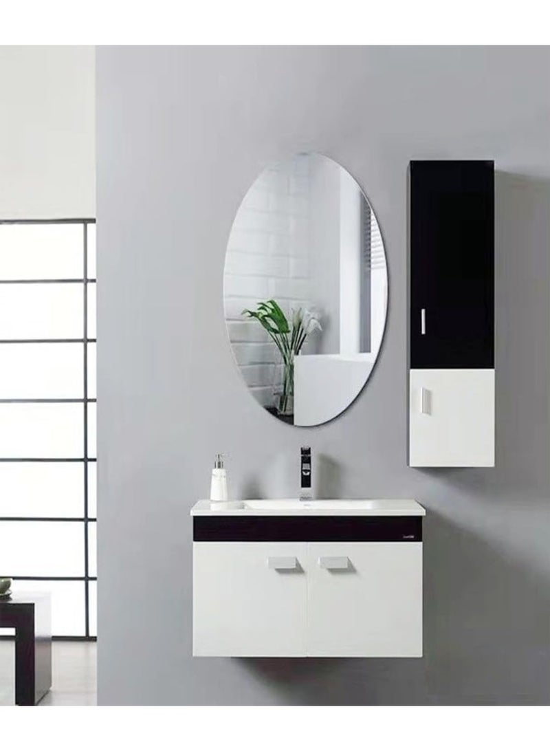 Kimaya 3D Art DIY Acrylic Wall Mirror Sticker – Oval Shape Home Décor for Living Room & Bedroom, Modern Decorative Wall Sticker for Interior Design (45 x 60 cm) - Image 5
