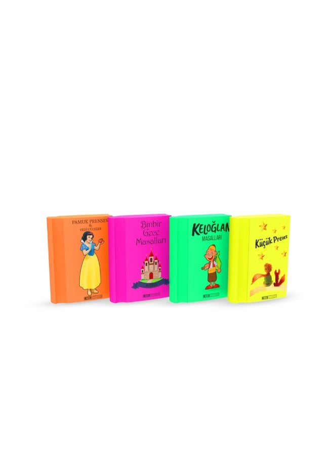 Silka Art.21 Neon Mini Book Eraser Set for School and Office, Colorful Vibrant Novelty Book-Shaped Rubber Eraser Pack for Students, Dust-Free & Safe Formula, Wholesale Carton Box Pack of 36 Units - Image 2
