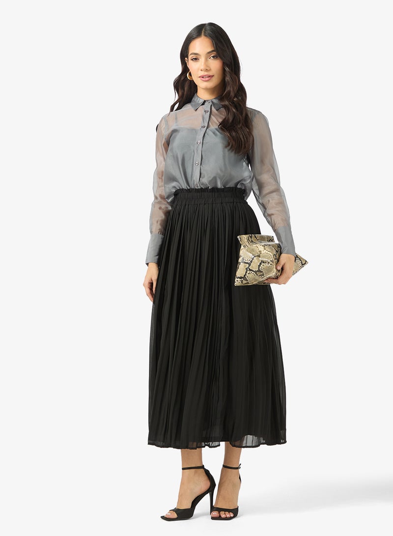 BCBG Pleated maxi skirt - Image 2