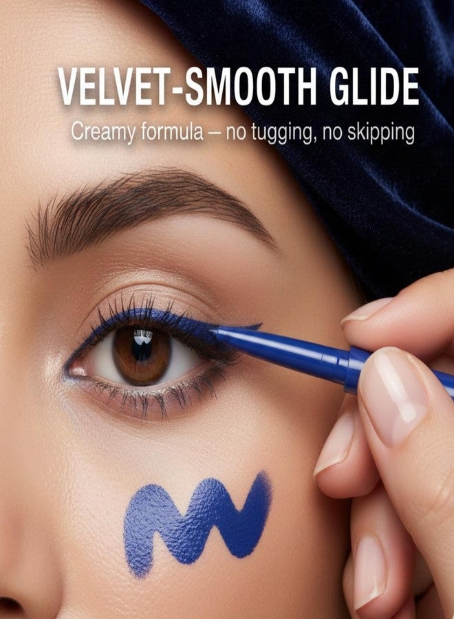 Buttr Blue Velvet Eyeliner delivers long-lasting waterproof color with smooth application for bold defined eyes. - Image 3