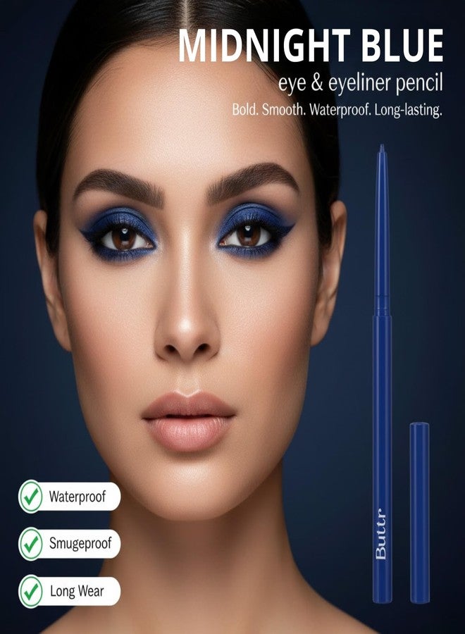 Buttr Blue Velvet Eyeliner delivers long-lasting waterproof color with smooth application for bold defined eyes. - Image 2