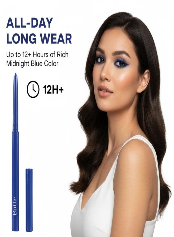 Buttr Blue Velvet Eyeliner delivers long-lasting waterproof color with smooth application for bold defined eyes. - Image 5