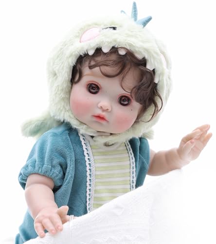 Cloveray Reborn Toddler Baby Doll Boy with Freckles 18 Inch Realistic Full Vinyl Body Real Life Baby Dolls with Accessories for 3 Year Old Girls Gifts Pretend Play Premium Collectible Gift - Image 1