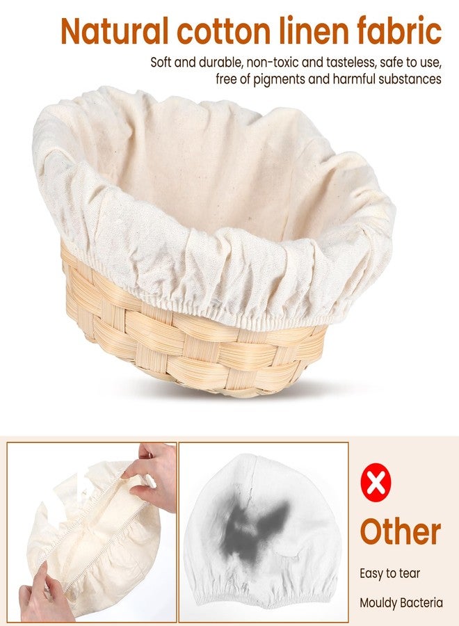 ValueBargain 3Pcs Bowl Covers for Bread Proofing, 9 Inch Reusable Sourdough Covers for Proofing Cover Basket Cloth Bowls Liner Cover for Rising, Ideal for Dough Rising, Easy to Clean (Beige, Round) - Image 5
