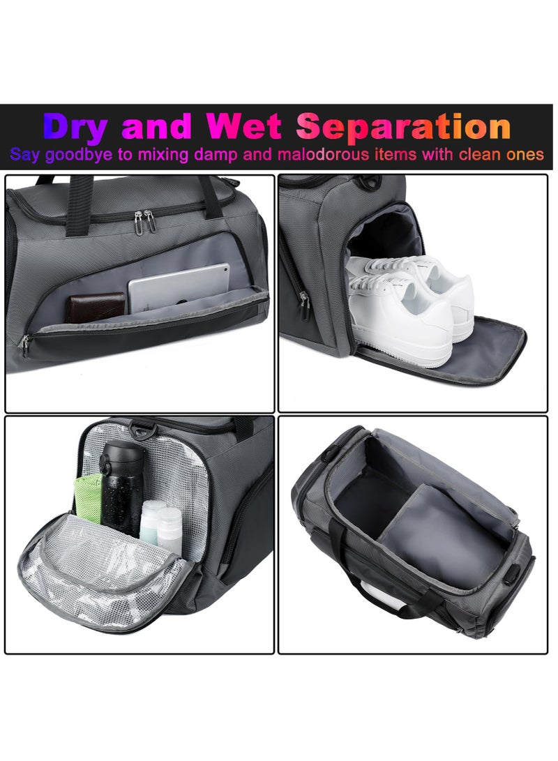Arabest Gym Bag With Dry Wet Separation And Shoe Compartment Pockets Water Resistant Weekender Duffel Travel Bags - Image 4