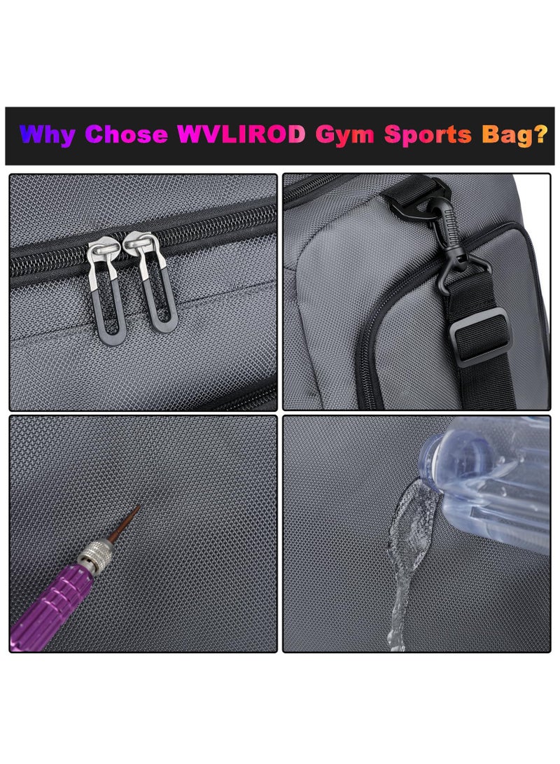 Arabest Gym Bag With Dry Wet Separation And Shoe Compartment Pockets Water Resistant Weekender Duffel Travel Bags - Image 5