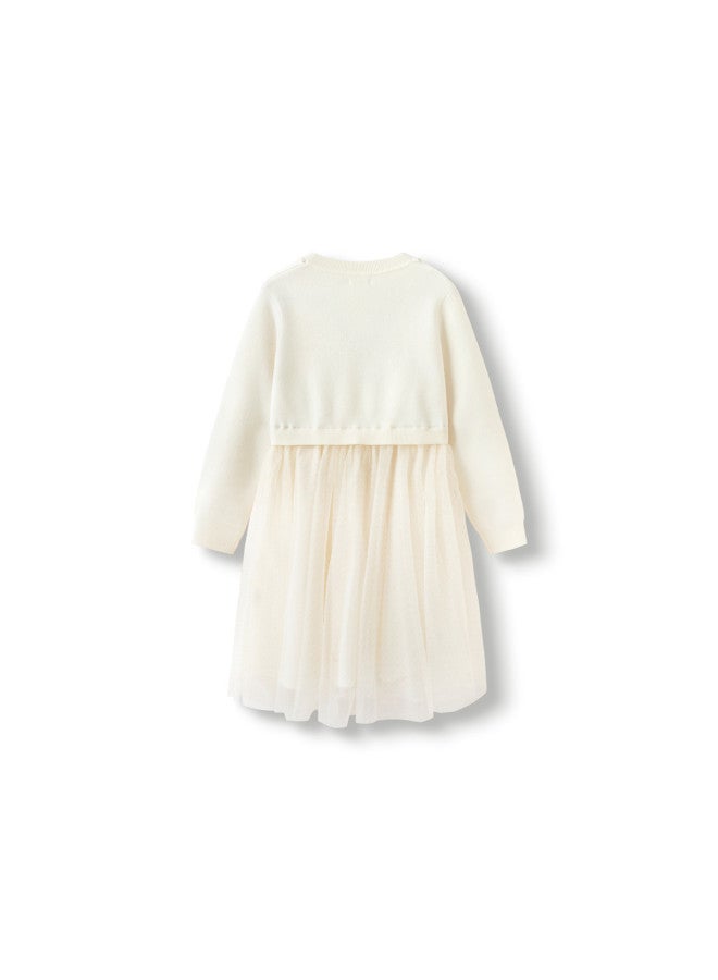 Balabala Girl's Dress, Children's Skirt, Big Girl Tulle Princess Dress, Spring/autumn Kids' Fashion, High-end Sweet Style - Image 3