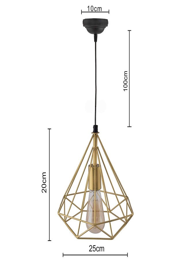 SVDK Golden Diamond Hanging Light, Ceiling Lights for Pendant Light, Home Decor Items for Living Room (Pack of 1, Bulb Not Included) - Image 4