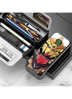 Anime Mobile Suit Gundam Multifunctional Pencil Case for Elementary and Middle School Students