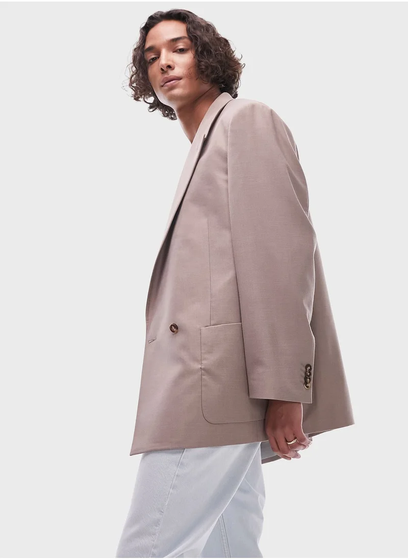 TOPMAN Oversized Double Breasted Blazer
