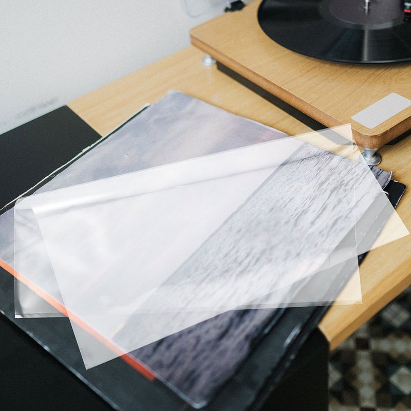 50pcs Vinyl Records Outer Sleeves Vinyl Record Sleeves Self Adhesive Album Protective Covers - Image 4