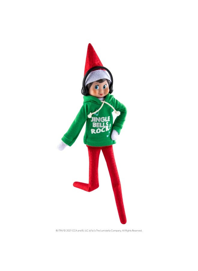 طقم هودي Elf On The Shelf Boy with Jingle Jam - دمية Elf Boy Blue Eyed Boy مع كتاب وهودي مع سماعات رأس DJ - قم بتخصيص Elf الخاص بك مع نغمات DJ Spinning الفريدة للعطلات - مجموعة ملابس Elf Figure - pzsku/Z3D5E16B6FCC46209D306Z/45/_/1736426771/fc82832c-42a3-4610-a60d-23f545da9ea8