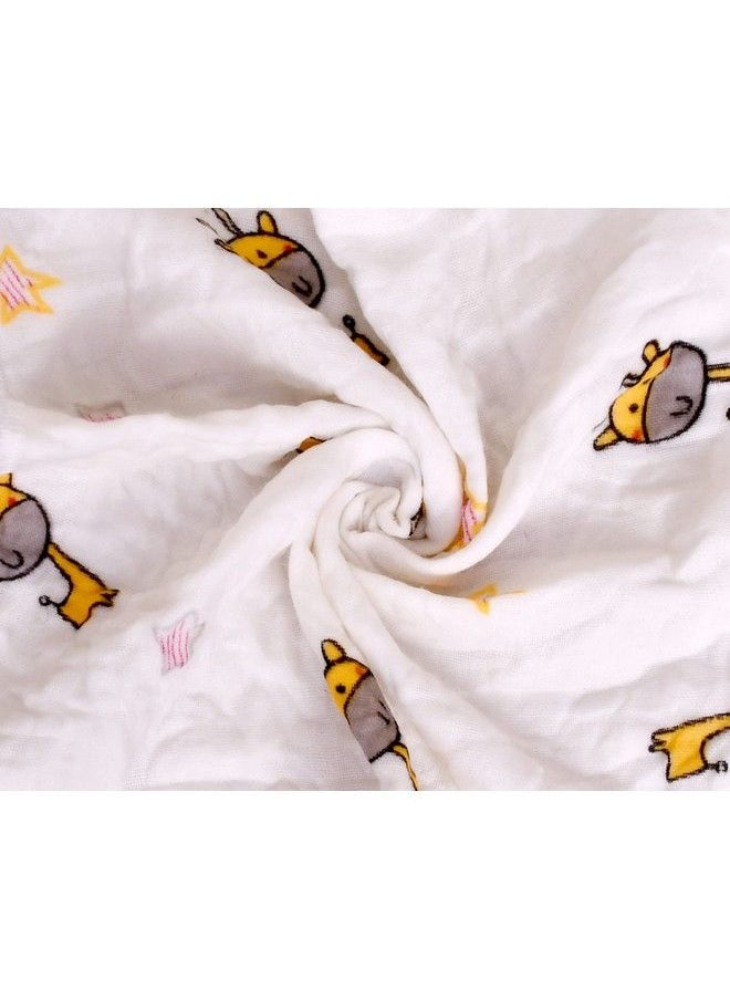 The Little Lookers 12Piece Soft Organic Cotton Muslin Newborn Face Towels Washcloths In Cute Random Prints (Multipack Of 12)  - Image 5