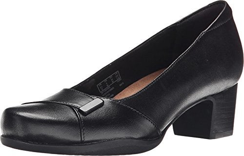 Clarks Women's Rosalyn Belle, Black Leather, 8.5 2A - Narrow - Image 1