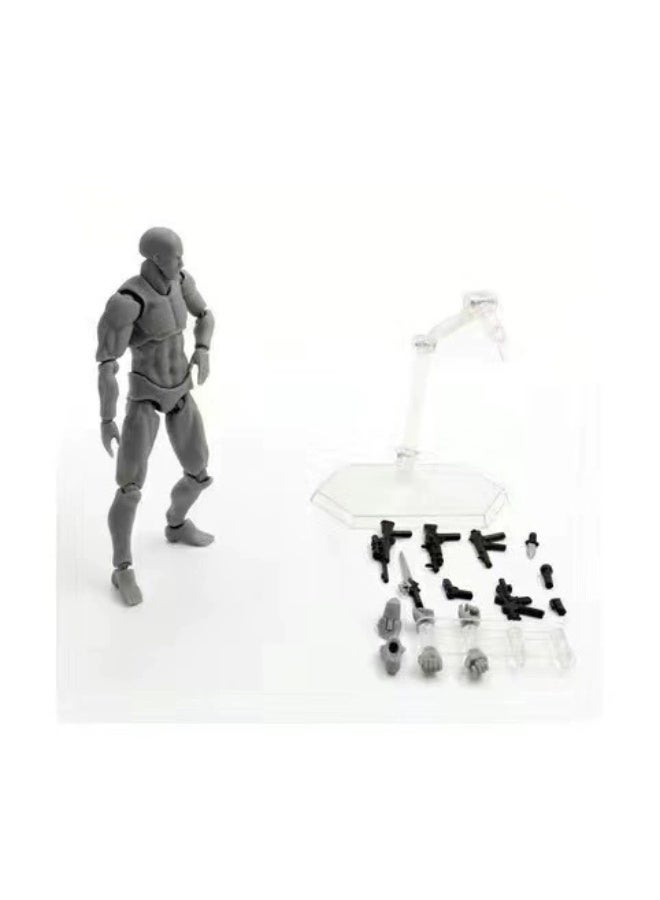 Figure Body, Fully Articulated Drawing Mannequin with Stand, Artist Sketch Model for Painting, Animation & Sculpture