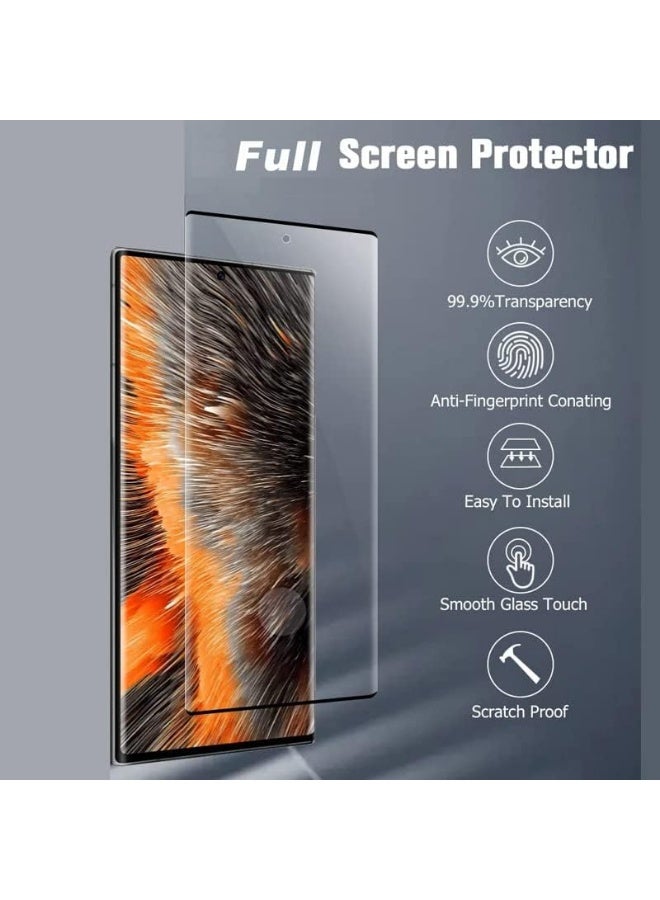 GOLDEN MASK Compatible With Samsung Galaxy S24 9H Full Glue Screen Protector Premium-Black - Image 2