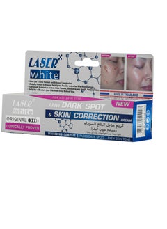 LASER WHITE Moisturizing Cream Dark Spot Remover And Corrector Of Skin Defects White 30grams  - Image 1