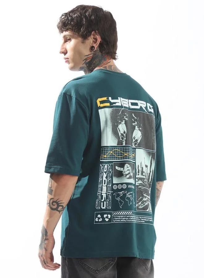 Hubberholme Hubberholme Oversized Graphic Print T-Shirt