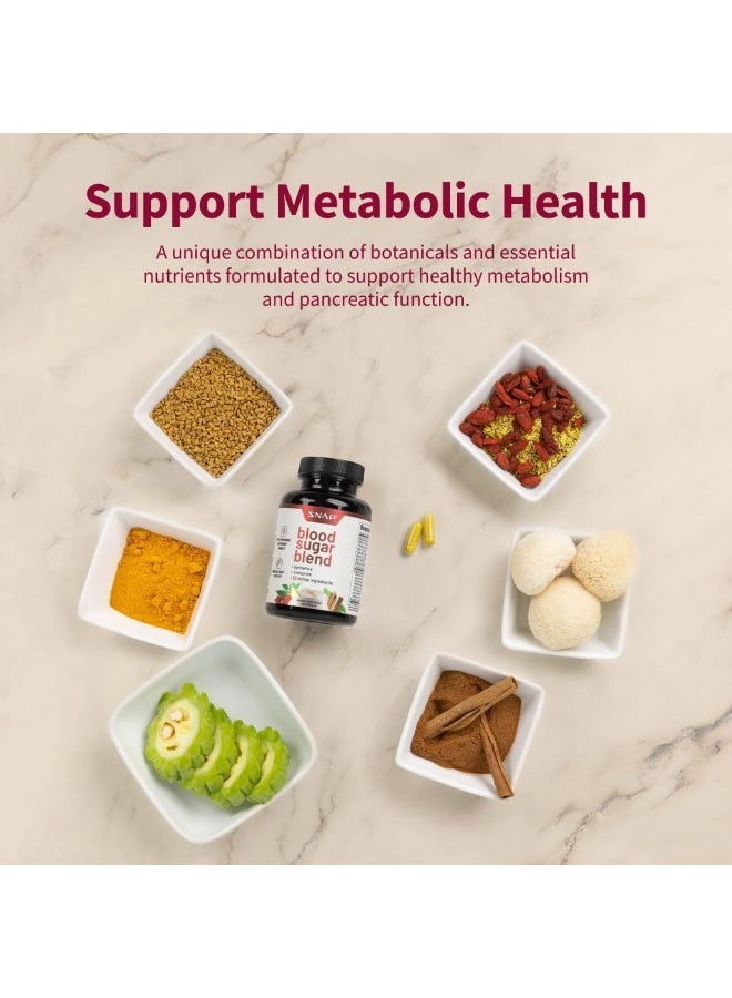 SNAP SUPPLEMENTS Blood Sugar Support Supplement - Berberine Supplement With Organic Turmeric, Alpha Lipoic Acid, Zinc, Cinnamon, Chromium That Promotes Healthy Glucose Levels, 60 Capsules - Image 5