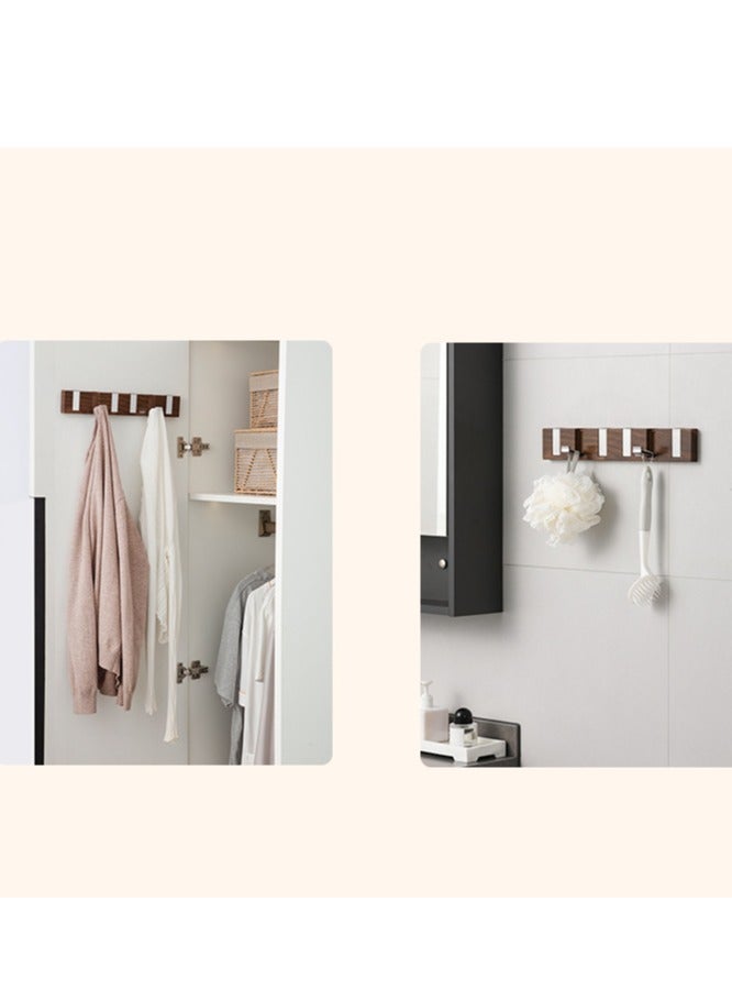 Piano Key Style Self-Adhesive Rectangular Wall Mounted Coat Rack, Modern And Stylish Space Saving Clothes Hanger, Multifunctional Clothes Hanger, Bathroom Hook - Image 5