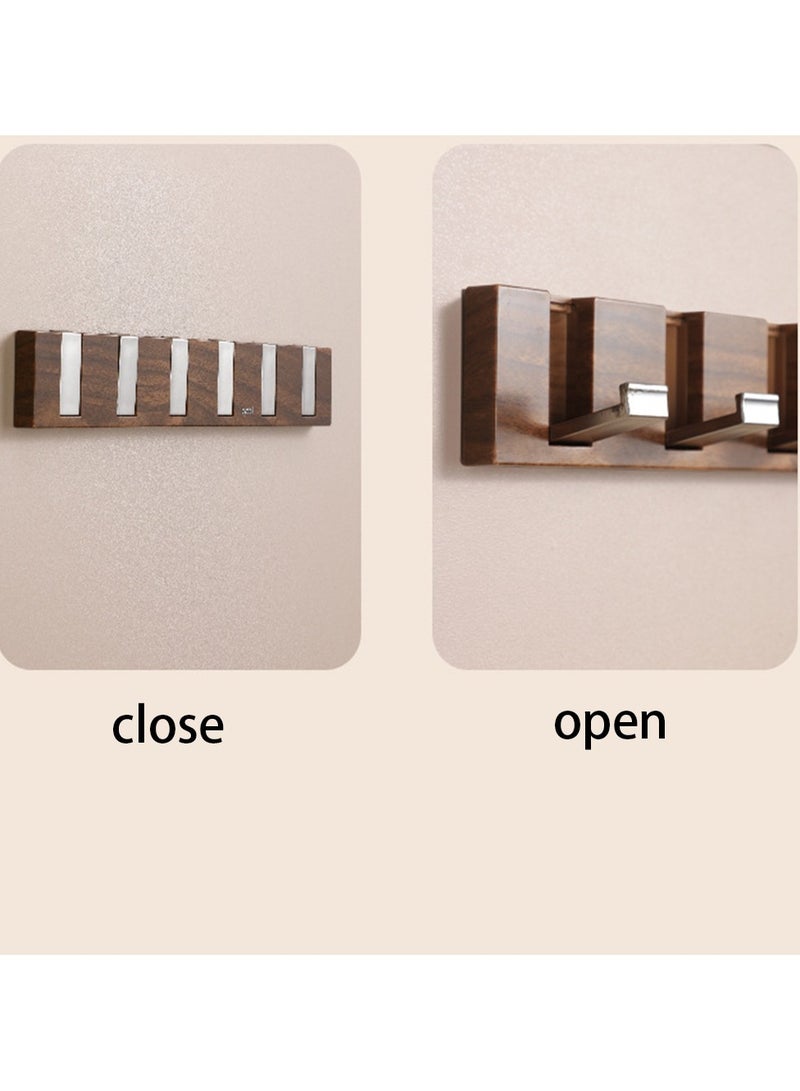 Piano Key Style Self-Adhesive Rectangular Wall Mounted Coat Rack, Modern And Stylish Space Saving Clothes Hanger, Multifunctional Clothes Hanger, Bathroom Hook - Image 3