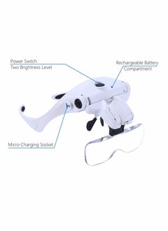 Excefore Head‑Mounted Magnifier, Rechargeable Headband Magnifying Glass  - Image 4